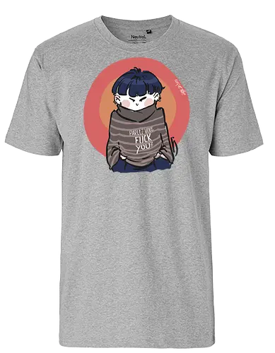 Parlez-vous fuck you? - Ringelpullisprüche, Ringeldinger, streifenweise, Spruch, Weisheit, Motivation, Ringelpulli, SprücheShirt, Cartoon Illustration, Statement, Handgezeichnet, Humor, Selbstironie, Streifenpulli, Spruchshirt, deutsch - Fairtrade T-Shirt