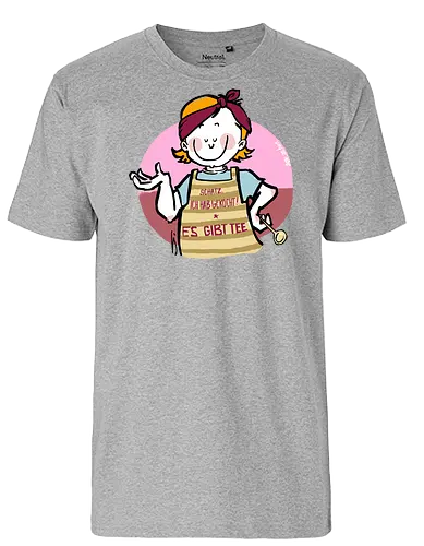 Schatz, ich hab gekocht... - Ringelpullisprüche, Ringeldinger, streifenweise, Spruch, Weisheit, Motivation, Ringelpulli, SprücheShirt, Cartoon Illustration, Statement, Handgezeichnet, Humor, Selbstironie, Streifenpulli, Spruchshirt, deutsch - Fairtrade T-Shirt