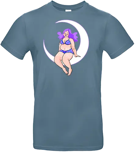 Lunar Scars (ohne Background) - Comic, Frau, Woman, Weiblichkeit, Feminusmus, Mond - Standard T-Shirt