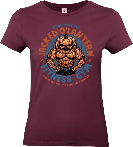 The Pumpkin Gym - Halloween, horror, gym, fitness, lantern, Pumpkin - Standard T-Shirt (Women)