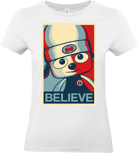 Believe - demonigote, parappa, game, dog, retro, hope, eeuu, believe - Standard T-Shirt (Women)