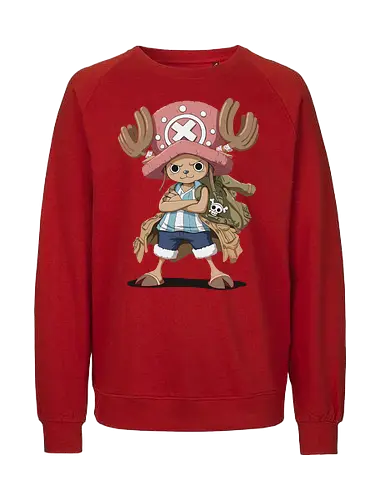 Captain Chopper's Grand Adventure - anime, manga, fan art, t-shirt design, art print, cute anime, Rumble Ball, doctor, Grand Line, geek art, stylish, iconic, Tony Tony Chopper, Chopper One Piece, Straw Hat Pirates - Fairtrade Sweatshirt