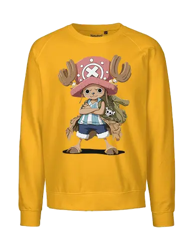 Captain Chopper's Grand Adventure - anime, manga, fan art, t-shirt design, art print, cute anime, Rumble Ball, doctor, Grand Line, geek art, stylish, iconic, Tony Tony Chopper, Chopper One Piece, Straw Hat Pirates - Fairtrade Sweatshirt