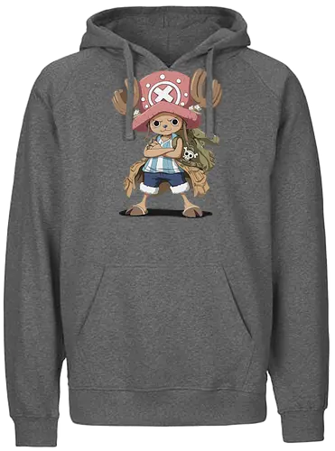 Captain Chopper's Grand Adventure - anime, manga, fan art, t-shirt design, art print, cute anime, Rumble Ball, doctor, Grand Line, geek art, stylish, iconic, Tony Tony Chopper, Chopper One Piece, Straw Hat Pirates - Fairtrade Hoodie
