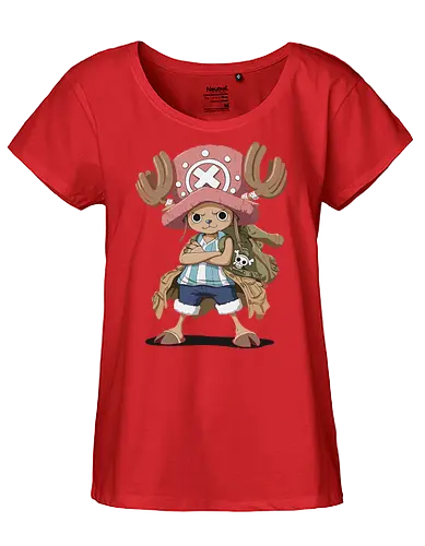 Captain Chopper's Grand Adventure - anime, manga, fan art, t-shirt design, art print, cute anime, Rumble Ball, doctor, Grand Line, geek art, stylish, iconic, Tony Tony Chopper, Chopper One Piece, Straw Hat Pirates - Fairtrade Girl Shirt