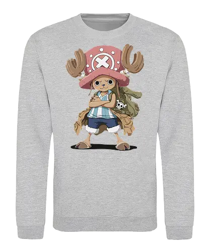 Captain Chopper's Grand Adventure - anime, manga, fan art, t-shirt design, art print, cute anime, Rumble Ball, doctor, Grand Line, geek art, stylish, iconic, Tony Tony Chopper, Chopper One Piece, Straw Hat Pirates - Sweatshirt