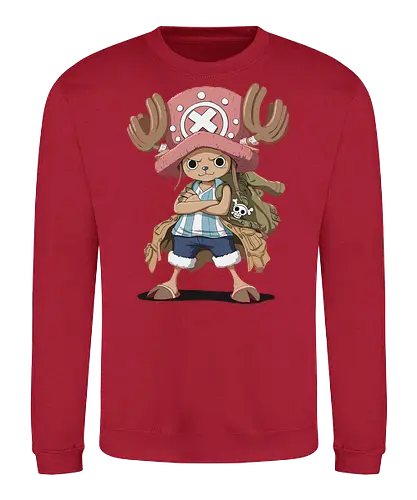 Captain Chopper's Grand Adventure - anime, manga, fan art, t-shirt design, art print, cute anime, Rumble Ball, doctor, Grand Line, geek art, stylish, iconic, Tony Tony Chopper, Chopper One Piece, Straw Hat Pirates - Sweatshirt