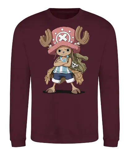 Captain Chopper's Grand Adventure - anime, manga, fan art, t-shirt design, art print, cute anime, Rumble Ball, doctor, Grand Line, geek art, stylish, iconic, Tony Tony Chopper, Chopper One Piece, Straw Hat Pirates - Sweatshirt