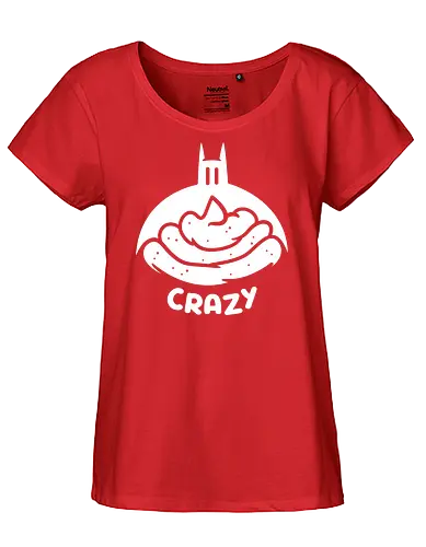 Bat S Crazy - batty, halloween jokes, halloween funny, Bat crazy, funny, halloween, puns, pun - Fairtrade Girl Shirt