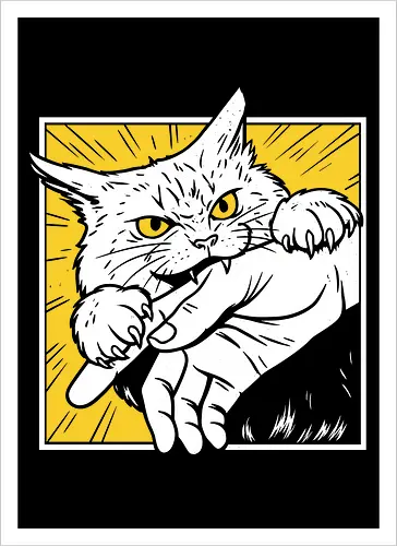 Angry Bitey Cat