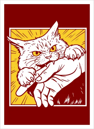 Angry Bitey Cat
