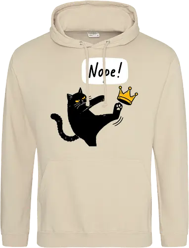 Nope Cat Kicking Crown