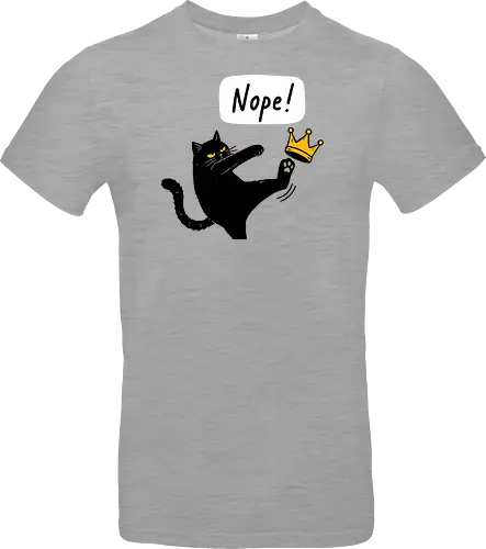 Nope Cat Kicking Crown