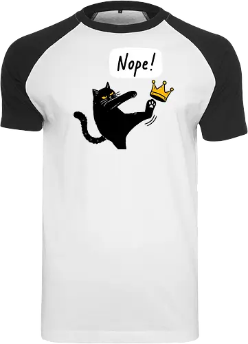 Nope Cat Kicking Crown
