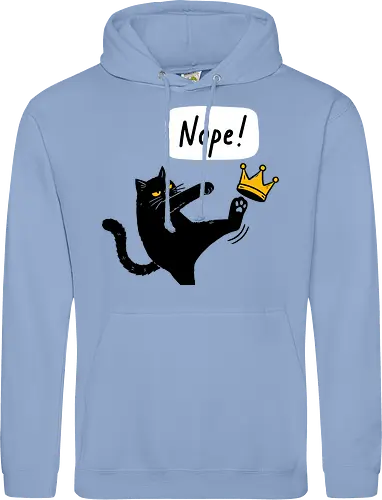 Nope Cat Kicking Crown