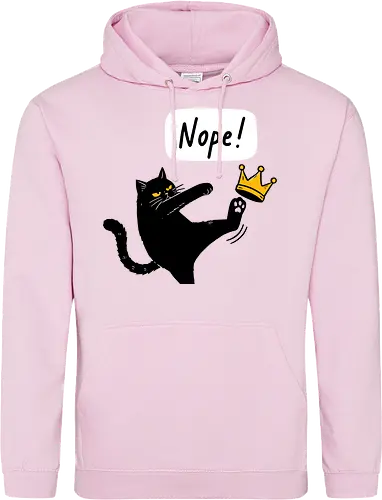 Nope Cat Kicking Crown