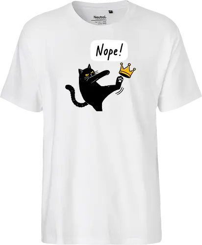 Nope Cat Kicking Crown