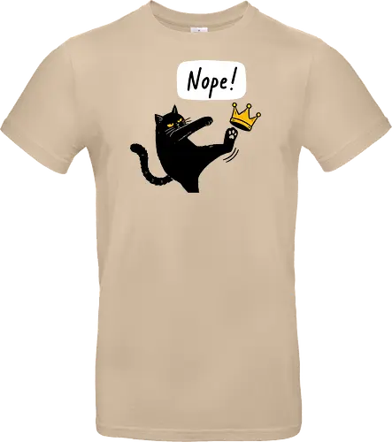 Nope Cat Kicking Crown