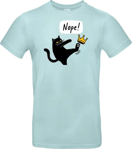 Nope Cat Kicking Crown