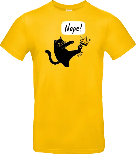 Nope Cat Kicking Crown