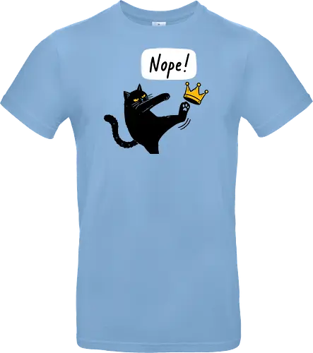 Nope Cat Kicking Crown