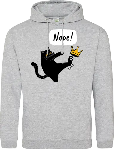 Nope Cat Kicking Crown