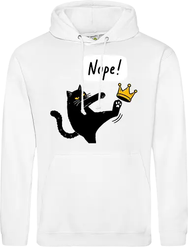 Nope Cat Kicking Crown
