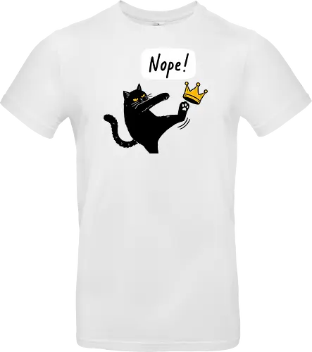 Nope Cat Kicking Crown
