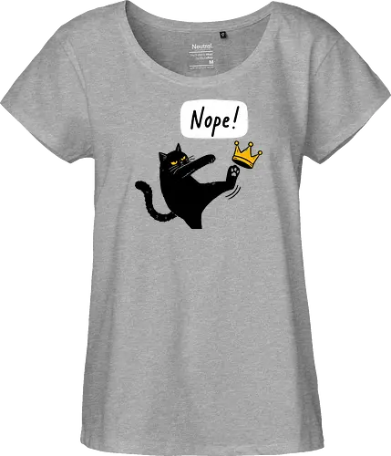 Nope Cat Kicking Crown