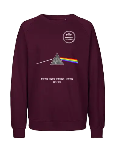 Unknown Pleasures Of The Moon - music, post punk, pop culture, parody, joke, humor, nerd, gift idea, funnytee, funny teeshirt, geek, cool, puns, sarcasm, funny slogan - Fairtrade Sweatshirt