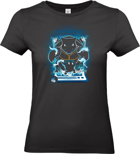 Water Type Monster Card - Gamer, Games, Video Games, Pocket, Gaming, Gamers - Standard T-Shirt (Women)
