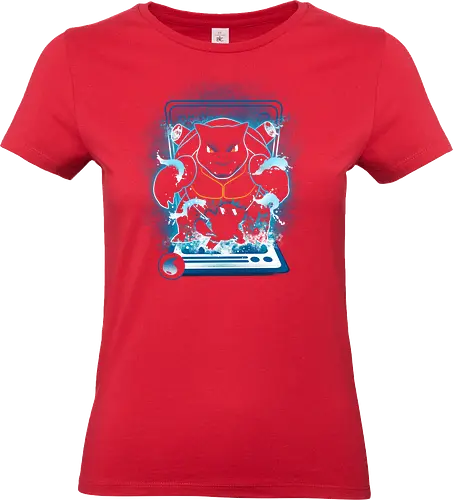 Water Type Monster Card - Gamer, Games, Video Games, Pocket, Gaming, Gamers - Standard T-Shirt (Women)