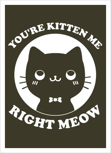 Cat Ironic Sarcastic Pun 