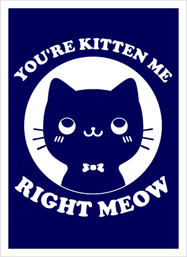 Cat Ironic Sarcastic Pun 
