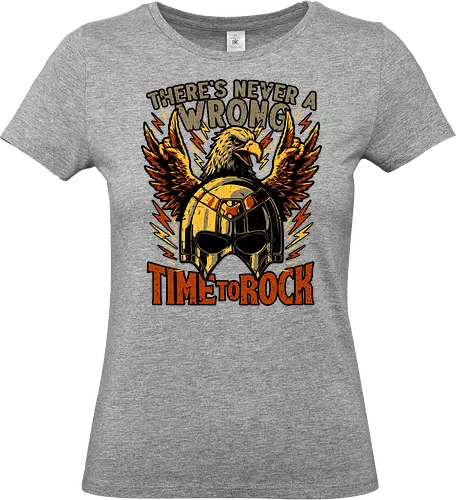 Peace Eagle Hero Rock - Tv Show, Movie, Superhero, Superheroes, Supervillain, Rock, Rock And Roll, Rock & Roll, Music, Punk, Punk Rock, Heavy Metal, Comedy, Peace, Helmet, Metal, Eagle, Horn - Standard T-Shirt (Women)