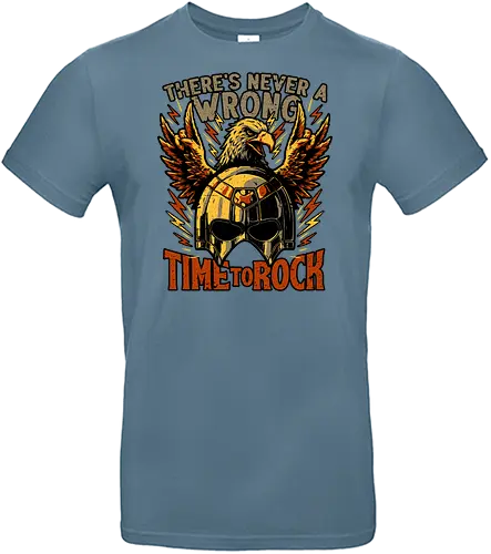 Peace Eagle Hero Rock - Tv Show, Movie, Superhero, Superheroes, Supervillain, Rock, Rock And Roll, Rock & Roll, Music, Punk, Punk Rock, Heavy Metal, Comedy, Peace, Helmet, Metal, Eagle, Horn - Standard T-Shirt