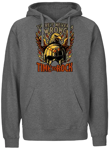 Peace Eagle Hero Rock - Tv Show, Movie, Superhero, Superheroes, Supervillain, Rock, Rock And Roll, Rock & Roll, Music, Punk, Punk Rock, Heavy Metal, Comedy, Peace, Helmet, Metal, Eagle, Horn - Fairtrade Hoodie