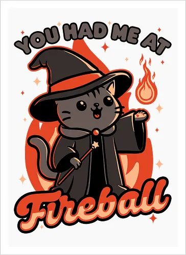 Magical Fireball Cat