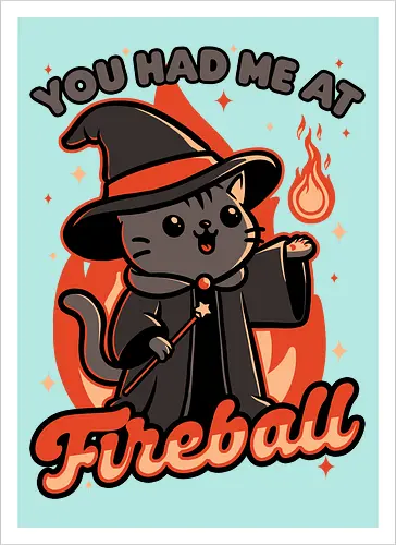 Magical Fireball Cat