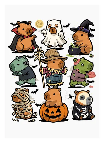 Spooky Capybaras