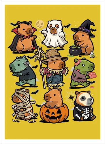 Spooky Capybaras