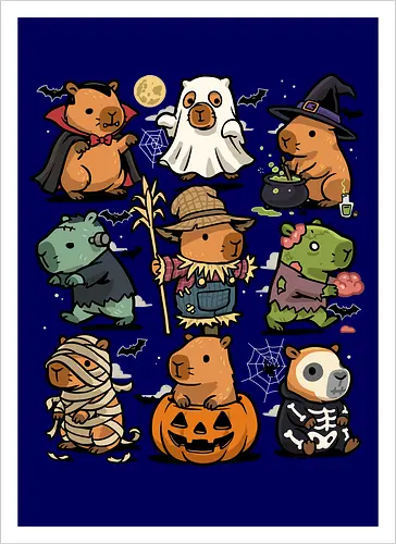 Spooky Capybaras