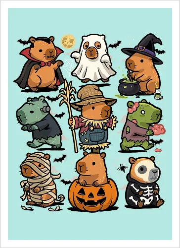 Spooky Capybaras