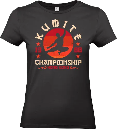Kumite Championship - bloodsport, 80s, 80s movies, 90s, dojo, jcvd, jean claude van damme, karate, kata, kumite, martial arts, nostalgia, retro, van damme, vintage - Standard T-Shirt (Women)