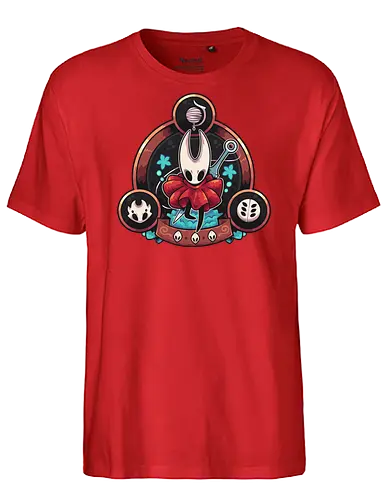 Hornet Triad - games, indie games, hornet, silksong, Bug Knight, silk song, hollow, metroidvania - Fairtrade T-Shirt