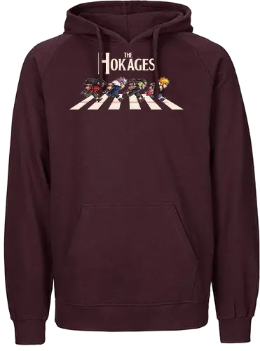 The Hokages - Shinobi, anime, manga, abbey road, chibi, cute, running, ninja, hokage, hashirama, tobirama, minato, ninjas - Fairtrade Hoodie