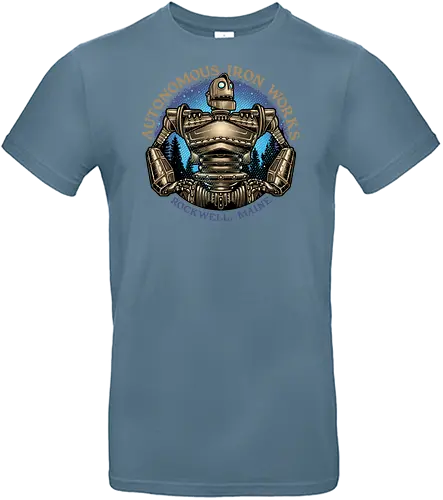 Autonomous Iron Works - Movie, film, giant, animated, animation, alien, robot, science fiction, sci-fi - Standard T-Shirt