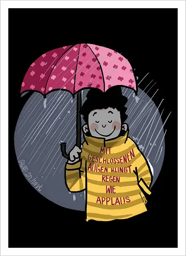 Mit geschlossenen Augen...