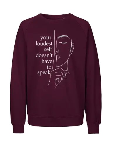 Your Loudest Self - Smilow, Twitch, Streamer, Katze, Chaos, Liebe - Fairtrade Sweatshirt