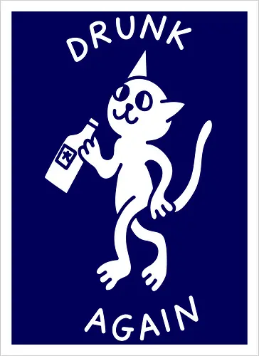  Drunk Again Cat
